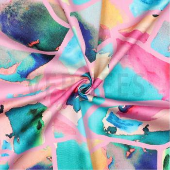 Preview: Cotton Satin - Nerida Hansen - Resonate Neon Light Pink - Digitaldruck
